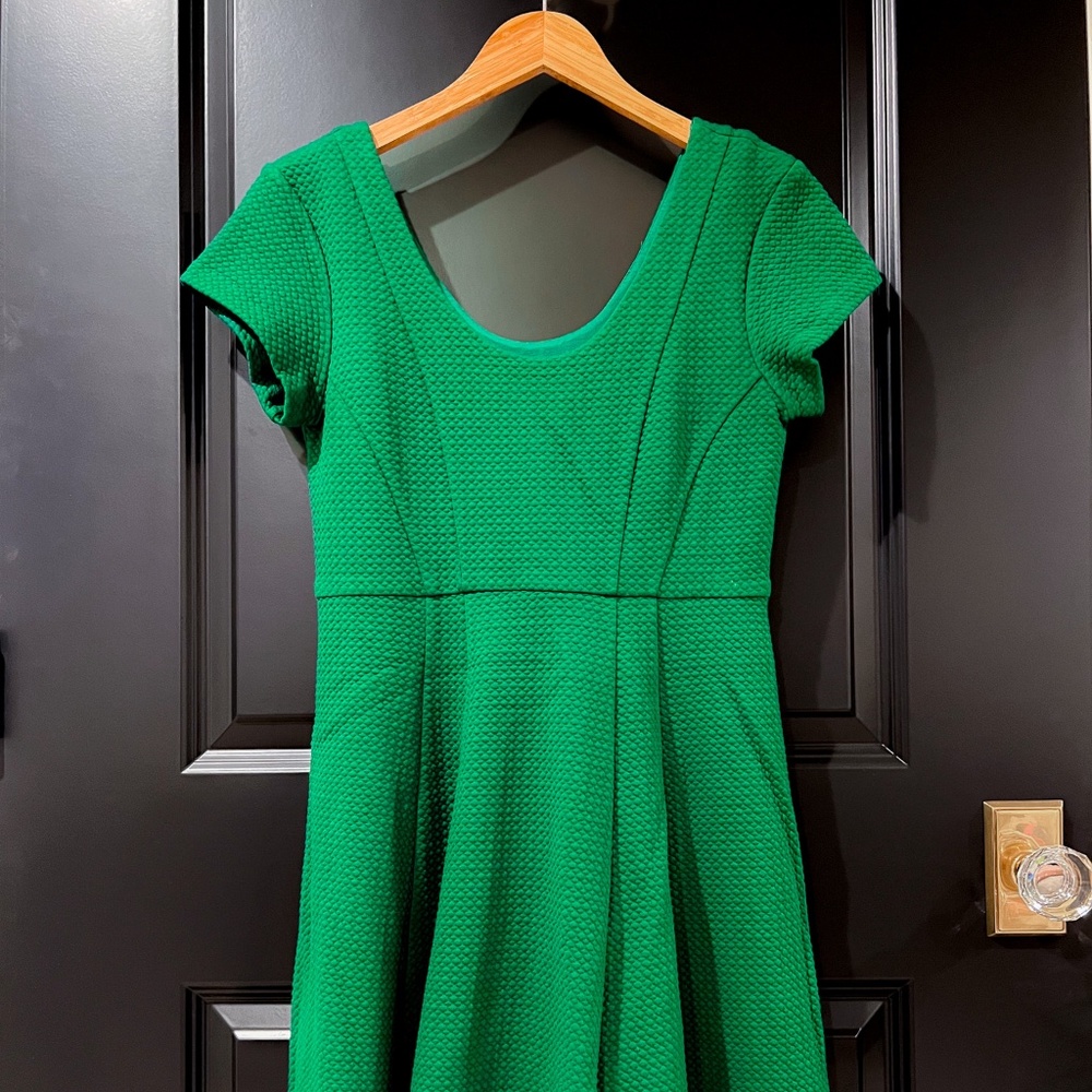 Anthropology Maeve Green Knit Dress